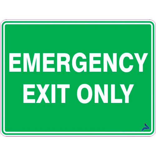 EMERGENCY EXIT ONLY