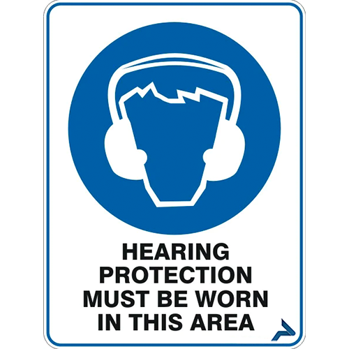 HEARING PROTECTION MUST BE WORN IN THIS AREA