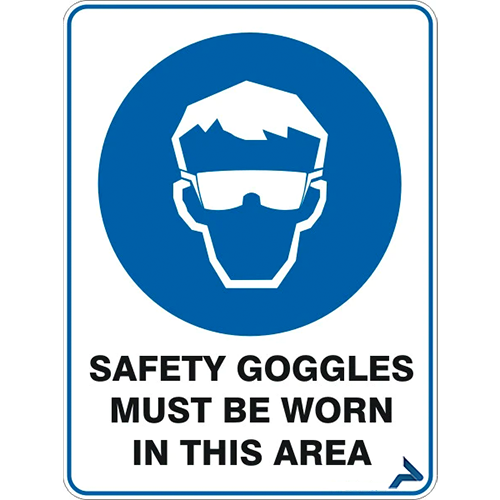 SAFETY GOGGLES MUST BE WORN IN THIS AREA