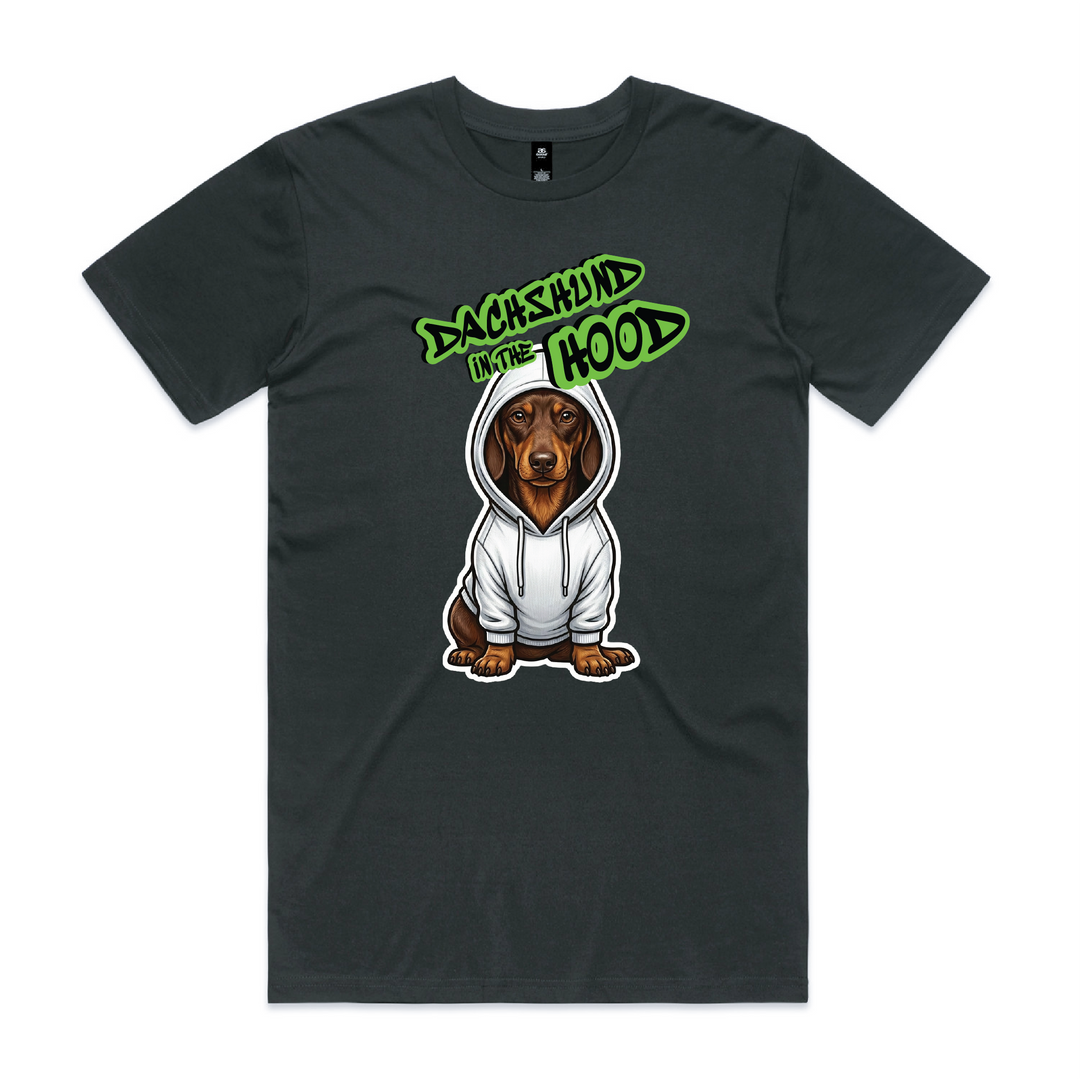 Dachshund in the Hood white