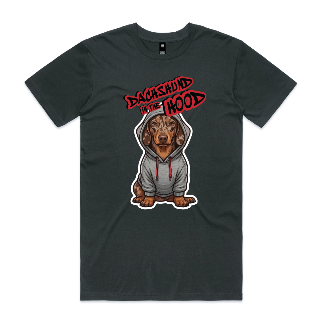 Dachshund in the Hood red